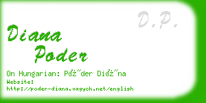 diana poder business card